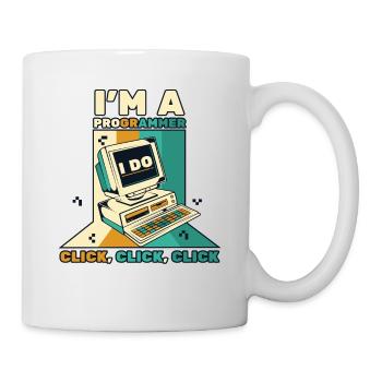 I'm A Programmer Click Softwareingenieur Coder - Tasse - Weiß - Rechts