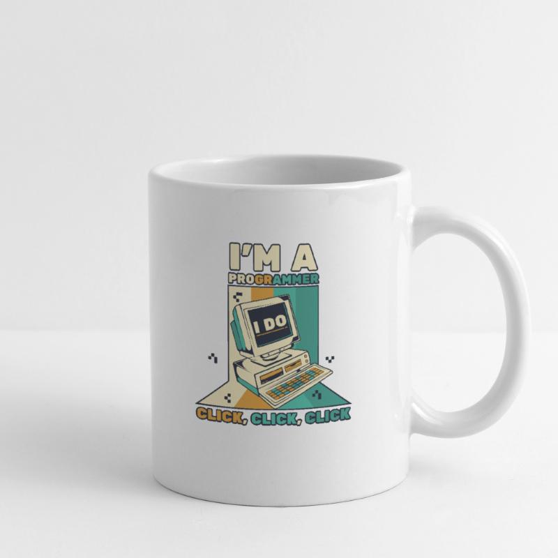 Je suis un programmeur Click Software Engineer Coder Mug blanc