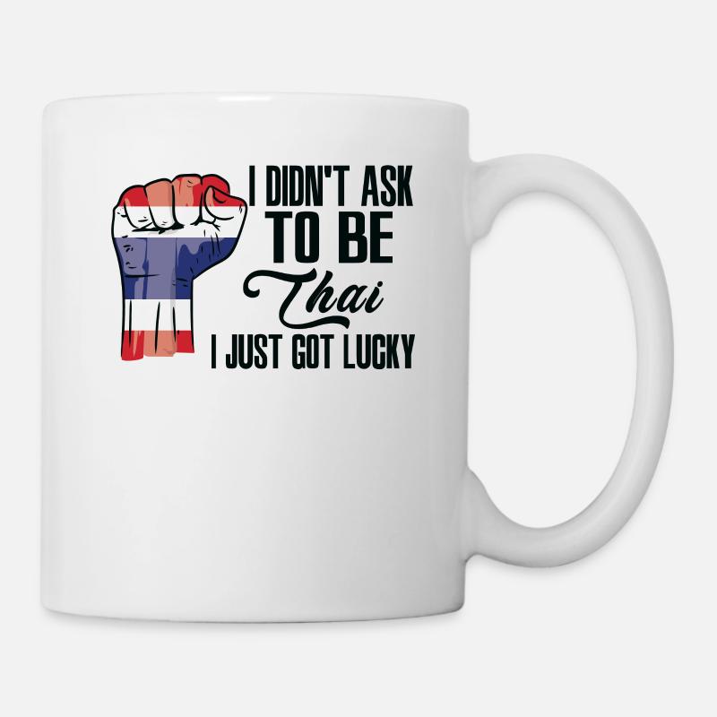 Fierté thaïlandaise Drapeau thaïlandais - Mug blanc - blanc