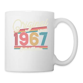 Cadeau d’anniversaire 1967 millésime 56/57 ans - Mug blanc - blanc - Droite