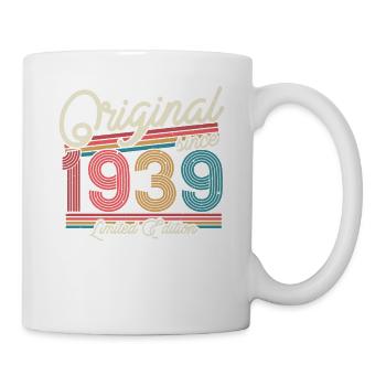 1939 Vintage Gift 84/85 Years - Mug - white - Right
