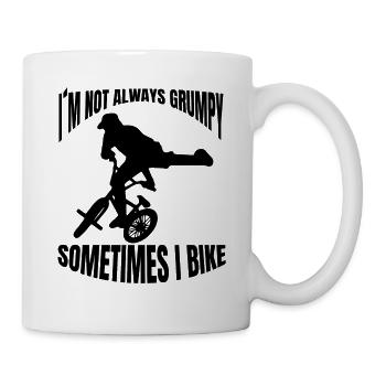 Fahrrad Radfahrer Fahrradfahrer Radeln Radfahren - Tasse - Weiß - Rechts