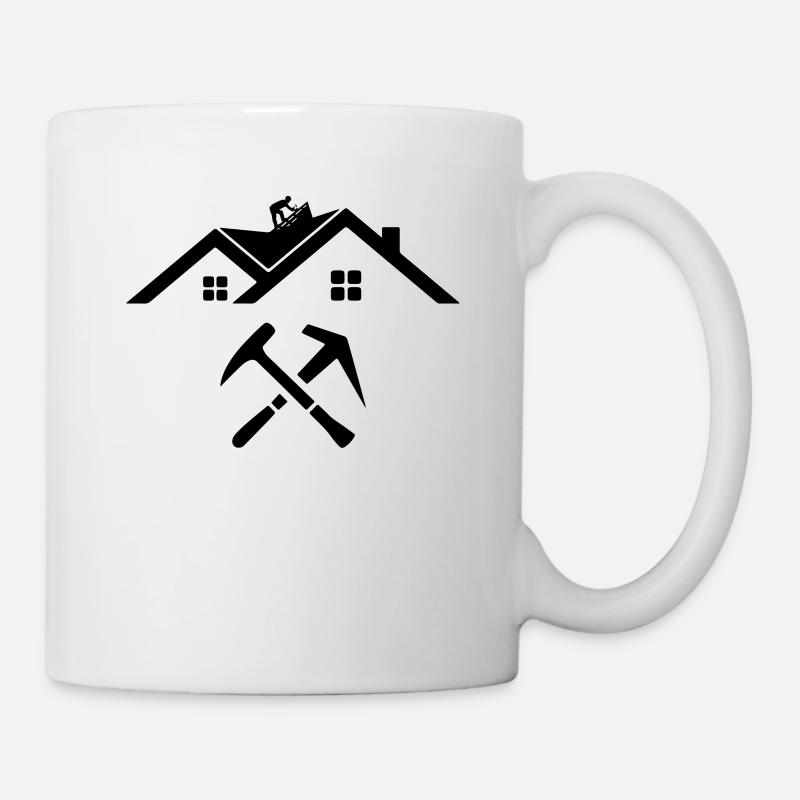 Couvreur Ouvrier de toiture Couvreur de toiture - Mug blanc - blanc