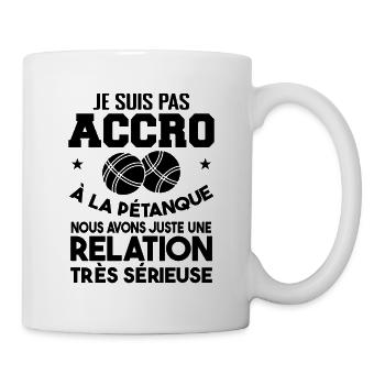 Petanque Humour Boccia Cadeau Humour Pétanque - Mug blanc - blanc - Droite