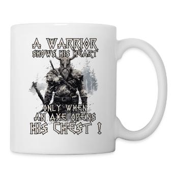 Wikinger Krieger Shirt Wahallas Krieger - Tasse - Weiß - Rechts