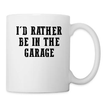 Je préfère être dans le garage - Mécanicien automobile Auto Me - Mug blanc - blanc - Droite