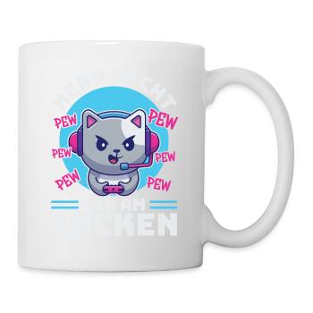 Gaming, Zocken, Videospiel, Grumpy Katze Gamer - Tasse - Weiß - Rechts