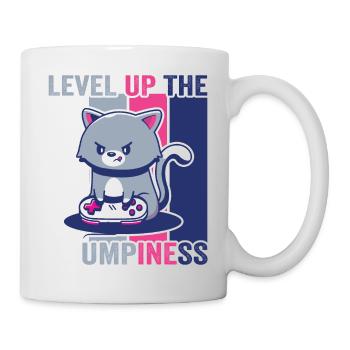 Gaming, Zocken, Videospiel, Grumpy Katze Gamer - Tasse - Weiß - Rechts