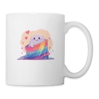 Gespenst Lgbt Geist Lgbt Fahne - Tasse - Weiß - Rechts
