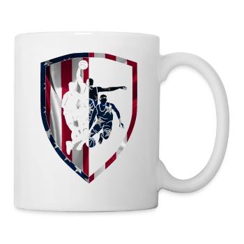 BASKET-BALL DES ÉTATS-UNIS - Mug blanc - blanc - Droite