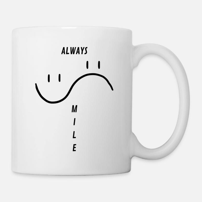 Smile - Tasse - Weiß
