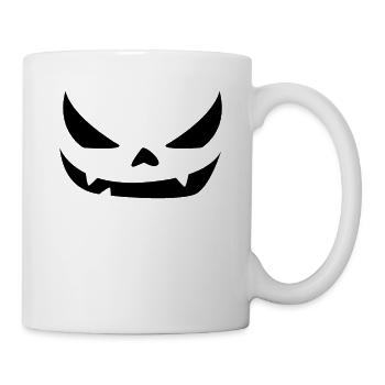 Dread the Night Halloween Jack O'Lantern Face - Mug - white - Right