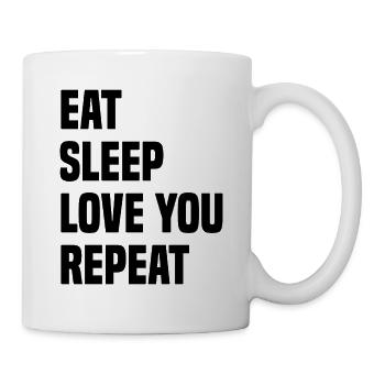 Eat Sleep Love You Repeat - Mug - white - Right