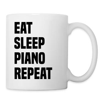 Eat Sleep Piano Repeat - Mug - white - Right