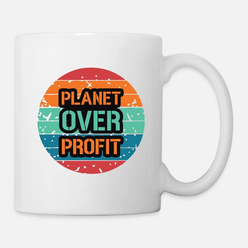 La planète avant le profit - Mug blanc - blanc