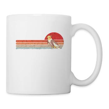 Budgie Retro Welli Vintage - Mug blanc - blanc - Droite