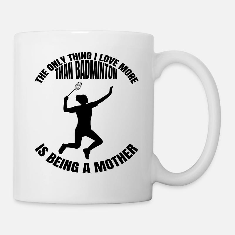 badminton badminton fan équipe de badminton - Mug blanc - blanc