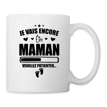 Je Vais être Encore Maman - Nouvelle Maman Cadeau - Mug blanc - blanc - Droite