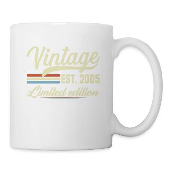 Jahrgang 2005 Jahrgang 2005 Geburtstagsgeschenk - Tasse - Weiß - Rechts