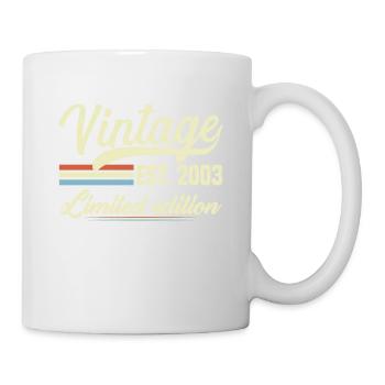 Jahrgang 2003 Geburtstagsgeschenk 2003 - Tasse - Weiß - Rechts