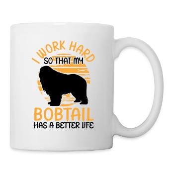 Work for Bobtail Old English Shepherd - Mug - white - Right