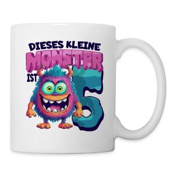 Dieses kleine Monster ist 5 - fünf Jahre - 5. - Tasse - Weiß - Rechts