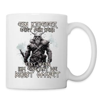 Wikinger Krieger Mythos der Nordmänner Schlachtruf - Tasse - Weiß - Rechts