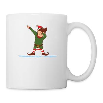 Weihnachten Dabbing Elf Squad Xmas Familie - Tasse - Weiß - Rechts