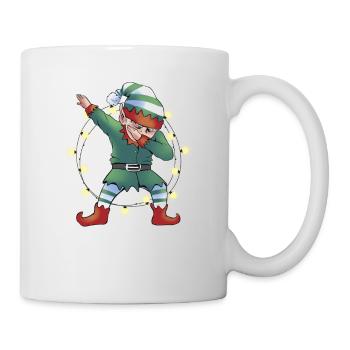 Christmas Dabbing Elf Squad Xmas Family Matchin - Mug - white - Right