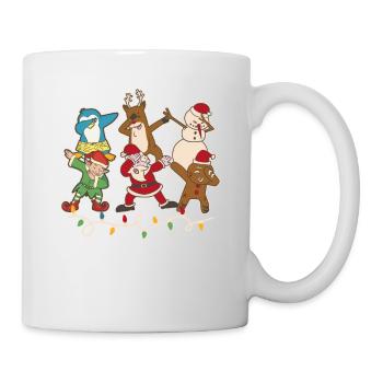 Dabbing Santa Elf Friends Merry Christmas - Mug - white - Right