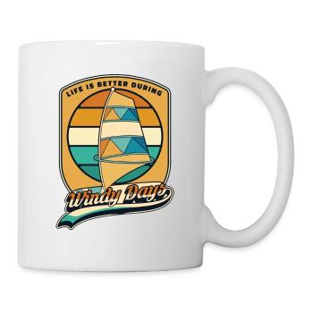 Life Is Better During Windy Days Water Sports - Mug - white - Right