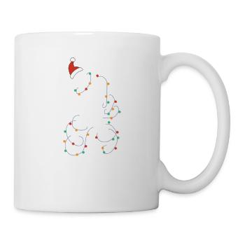 Bigfoot Père Noël Lumières de l’arbre de Noël Noël Noël - Mug blanc - blanc - Droite
