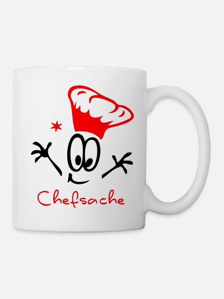 Chefkoch grillen - Tasse - Weiß