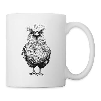 Farmer Farmer Silky Chicken Chickens Hen Gift - Mug - white - Right