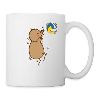 Volleyball Kiwi Bird and Fruit - Mug - white - Right