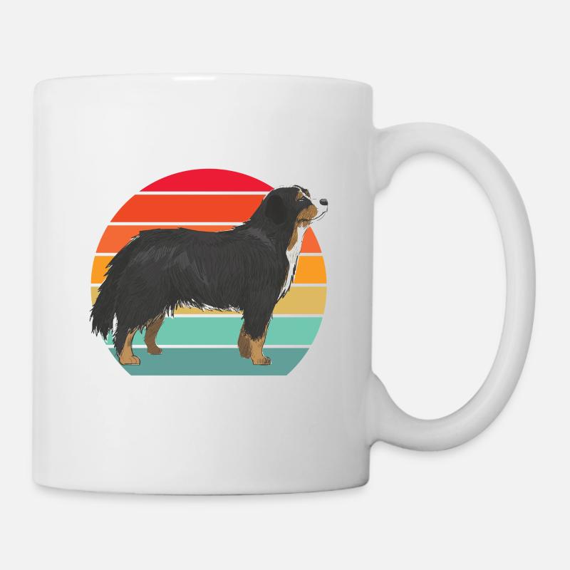 Grand design de chien rétro Hovawart - Mug blanc - blanc