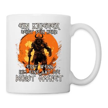 Schildwall Unüberwindbare Kämpfer Wikinger Krieger - Tasse - Weiß - Rechts