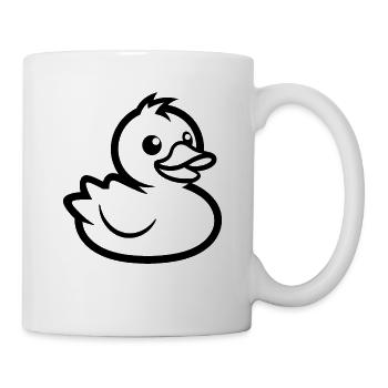canard coloré - Mug blanc - blanc - Droite