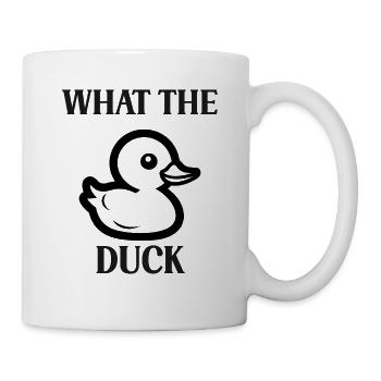 Was zur Ente? - Tasse - Weiß - Rechts