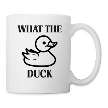 Was zur Ente? - Tasse - Weiß - Rechts