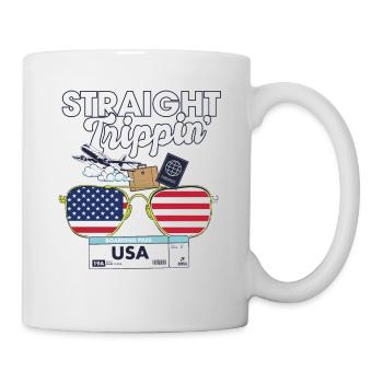 Straight Trippin' Usa Vacation Tour Travel Trip - Mug blanc - blanc - Droite