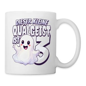 Dieser kleine Quälgeist ist 3 - drei Jahre - 3. - Tasse - Weiß - Rechts