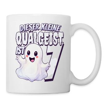 Dieser kleine Quälgeist ist 7 - sieben Jahre - 7. - Tasse - Weiß - Rechts
