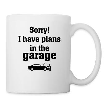 Mécanicien automobile - Désolé, j’ai des plans dans le garage - Mug blanc - blanc - Droite