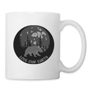 Love our earth - Tasse - Weiß - Rechts
