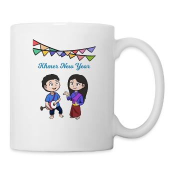 Cambodge Khmer Nouvel An Choul Chnam I Cadeau - Mug blanc - blanc - Droite