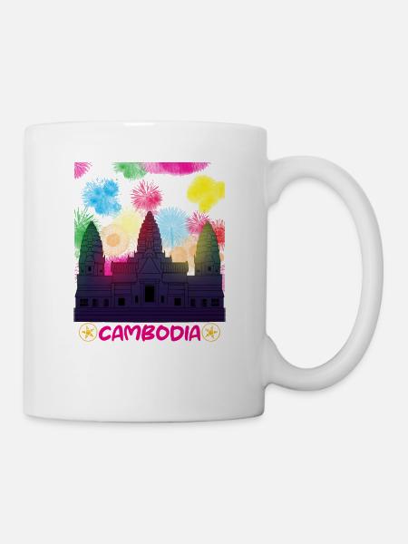Cambodge Khmer Nouvel An Choul Chnam I Cadeau - Mug blanc - blanc