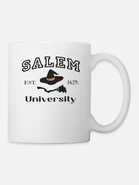 Salem University Est. 1629" Halloween Hexenhut - Tasse - Weiß