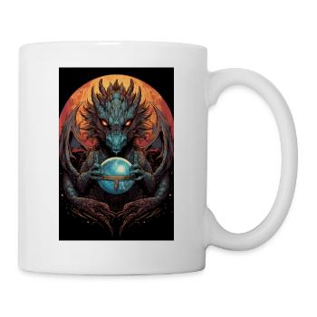 Dragon Tshirt Men, Boys Fantasy Apparel Animal - Mug - white - Right