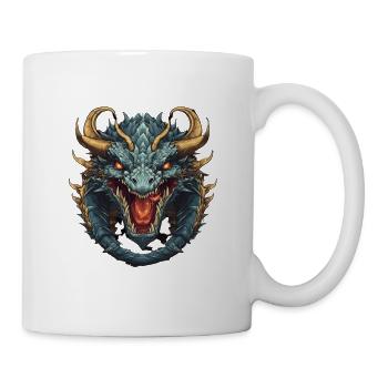 Dragon Tshirt Men, Boys Fantasy Apparel Animal - Mug - white - Right